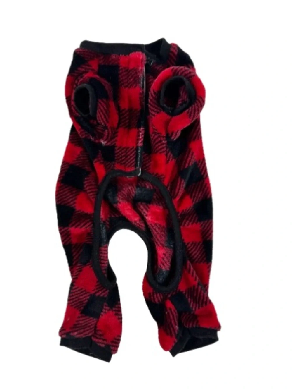Red and Black Buffalo Plaid Pet Pajamas